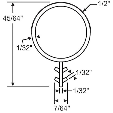 Strybuc .500 Black Bulb Weatherstrip 63-288B